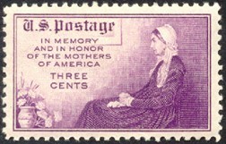 世界上第一枚母亲节邮票